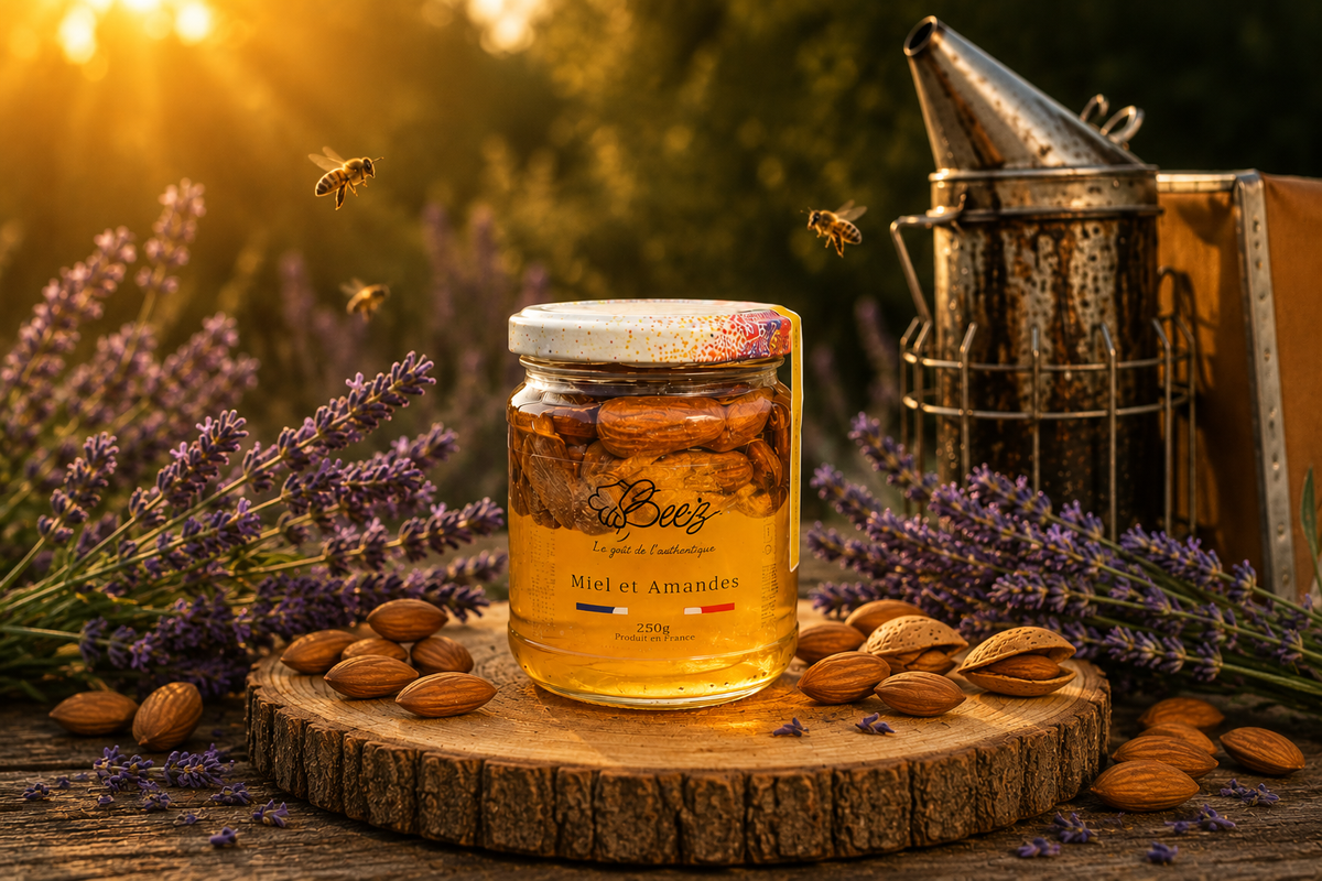Miel de Lavande et Amandes de Provence